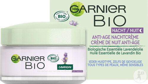 Garnier Bio Crème De Nuit Anti-Âge Au Lavandin Pot 50ml
