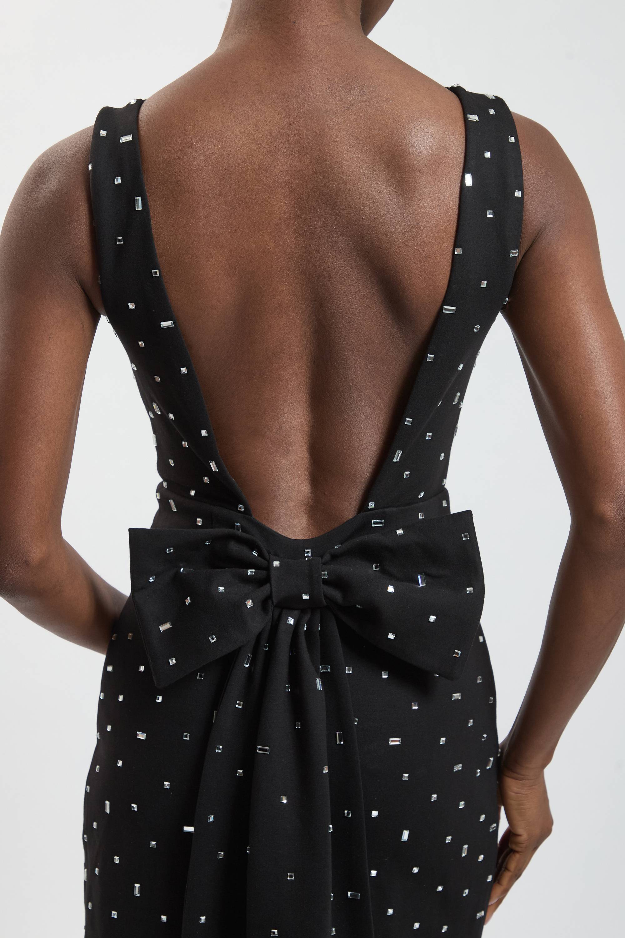 KarenMillen Mini Robe Ornée Avec Nœud Embelli Et Détails Ornementés