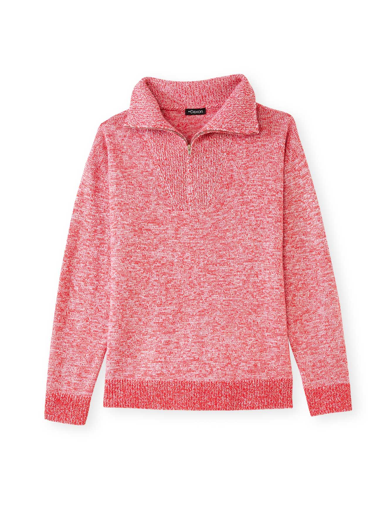 Pull col camionneur en maille chinée