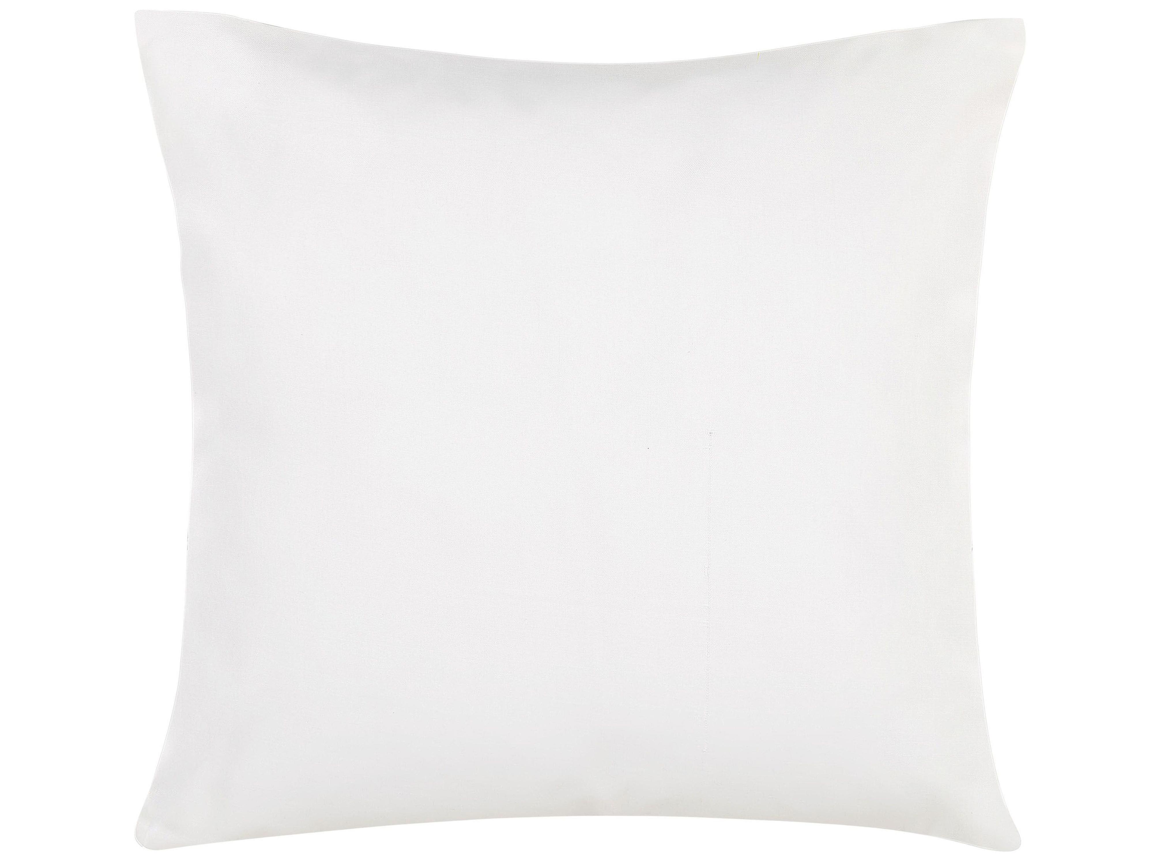 Set van 2 tuinkussens GAIANA bladpatroon 45 x 45 cm Groen