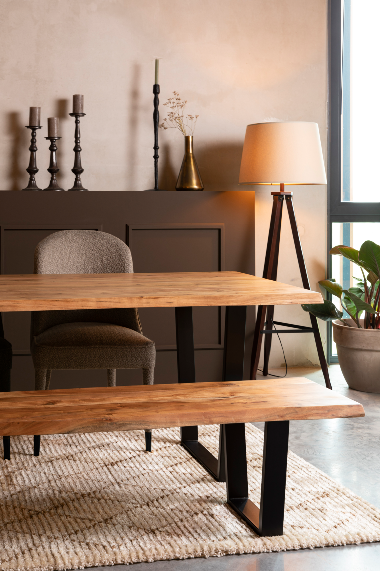 Dutchbone eettafel Aka  220x90 cm