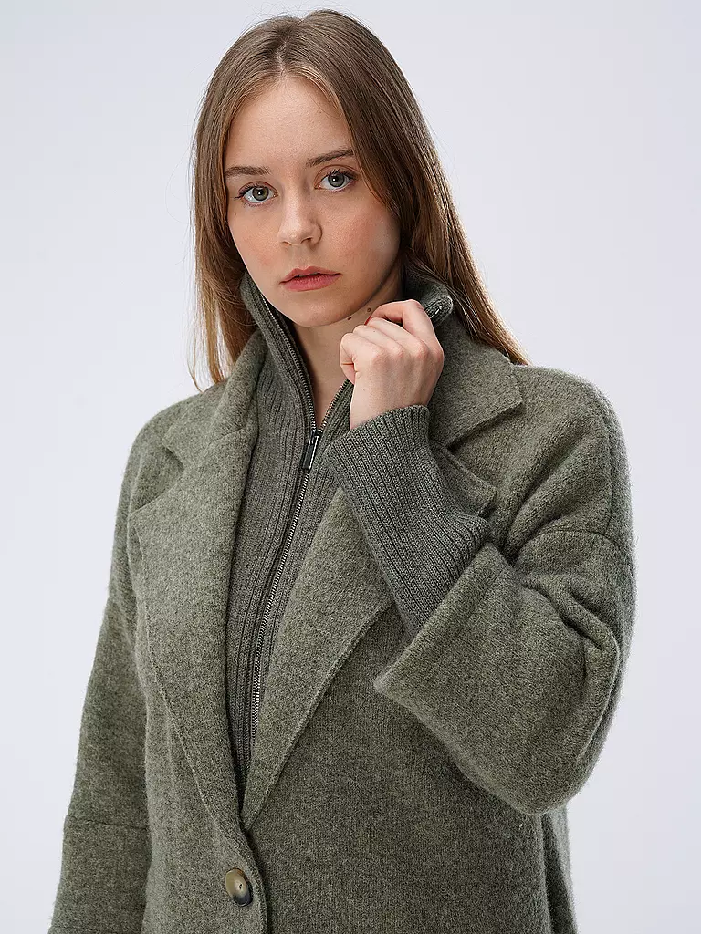 STAPF Wollmantel Relaxed Fit ANIELA grün
