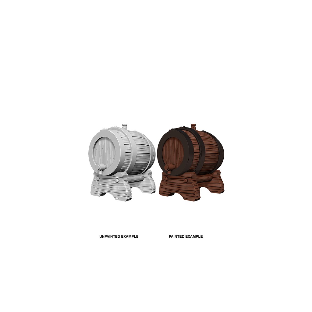 Wizkids Deep Cuts Unpainted Miniatures - Keg Barrels