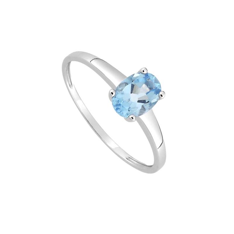 Bague femme - topaze - Or 9 Carats