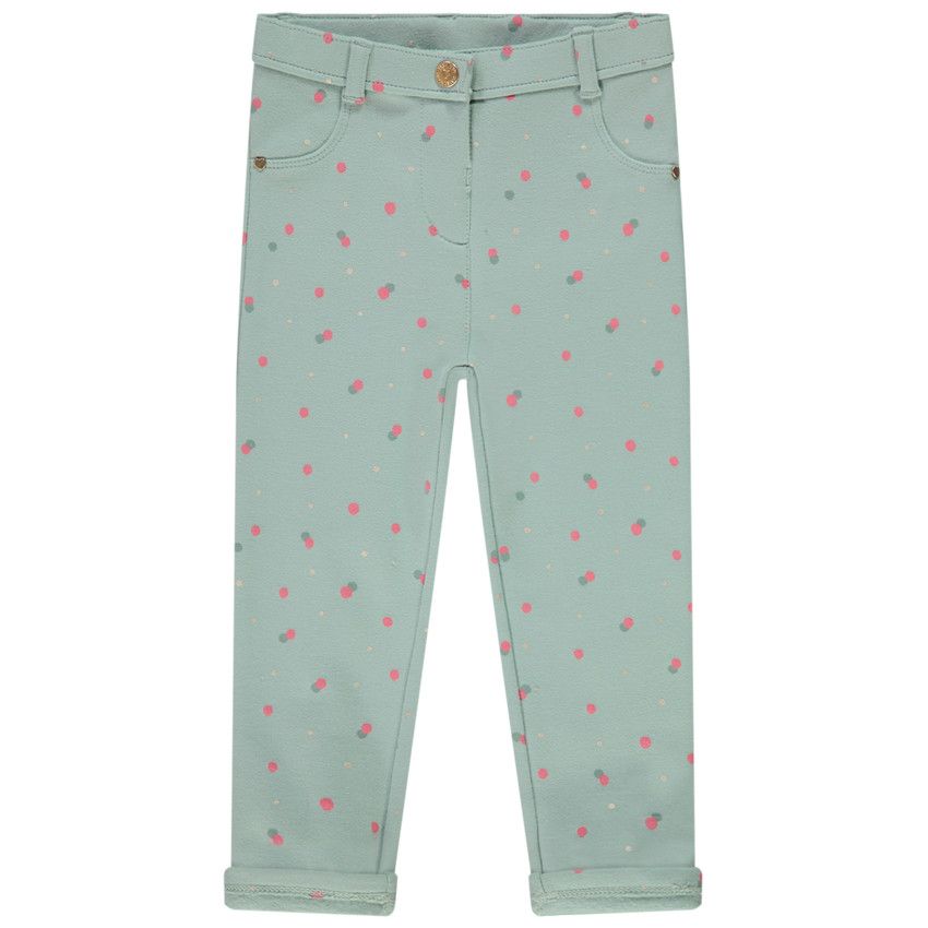 Jegging en molleton imprimé fantaisie pour bébé fille - Vert