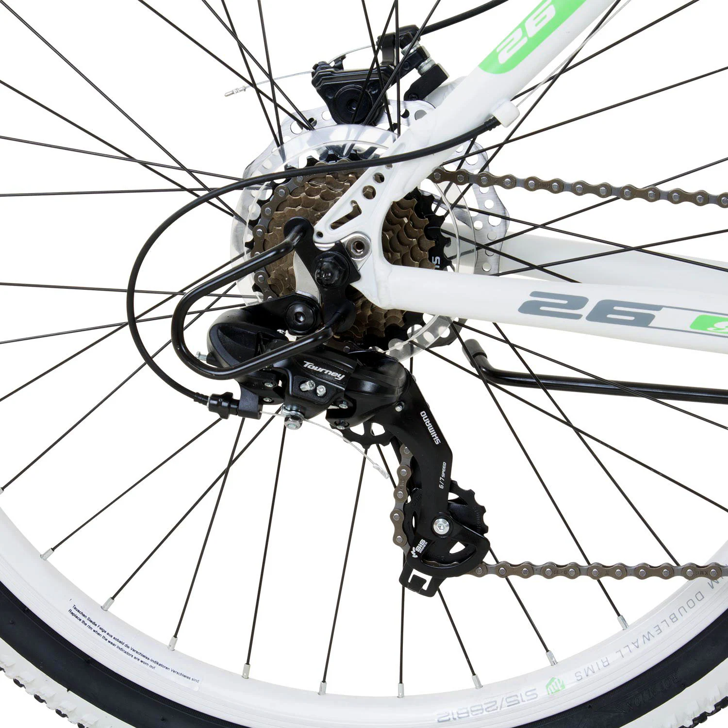 Galano Toxic 26 Zoll Mountainbike 145 - 185 cm MTB Hardtail Fahrrad 21 Gänge Scheibenbremsen Damen Herren Jugendliche unisex