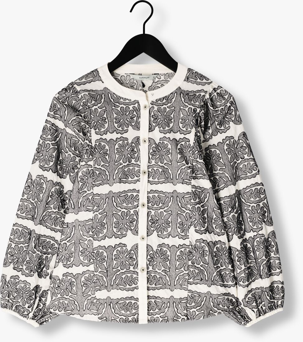 ecru summum blouses longsleeve bouse tile embroidery