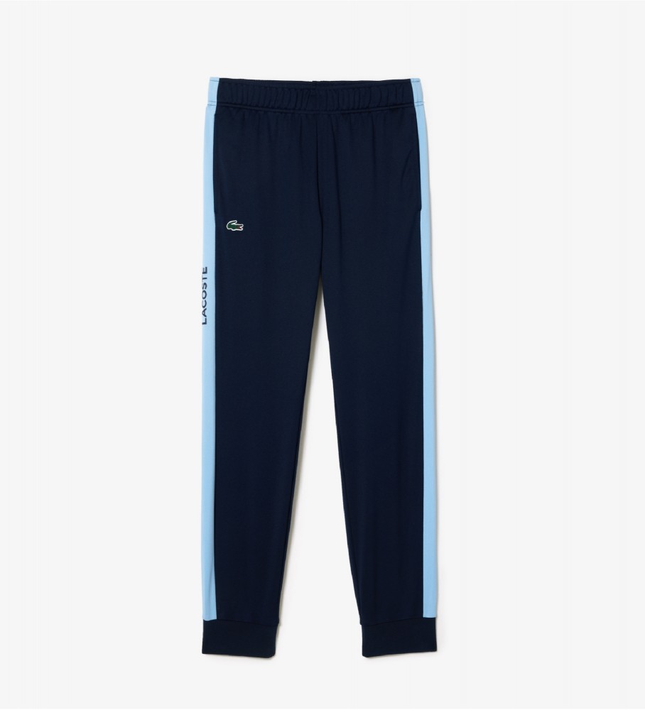 Calça de treino de tênis Lacoste azul-marinho resistente a rasgos
