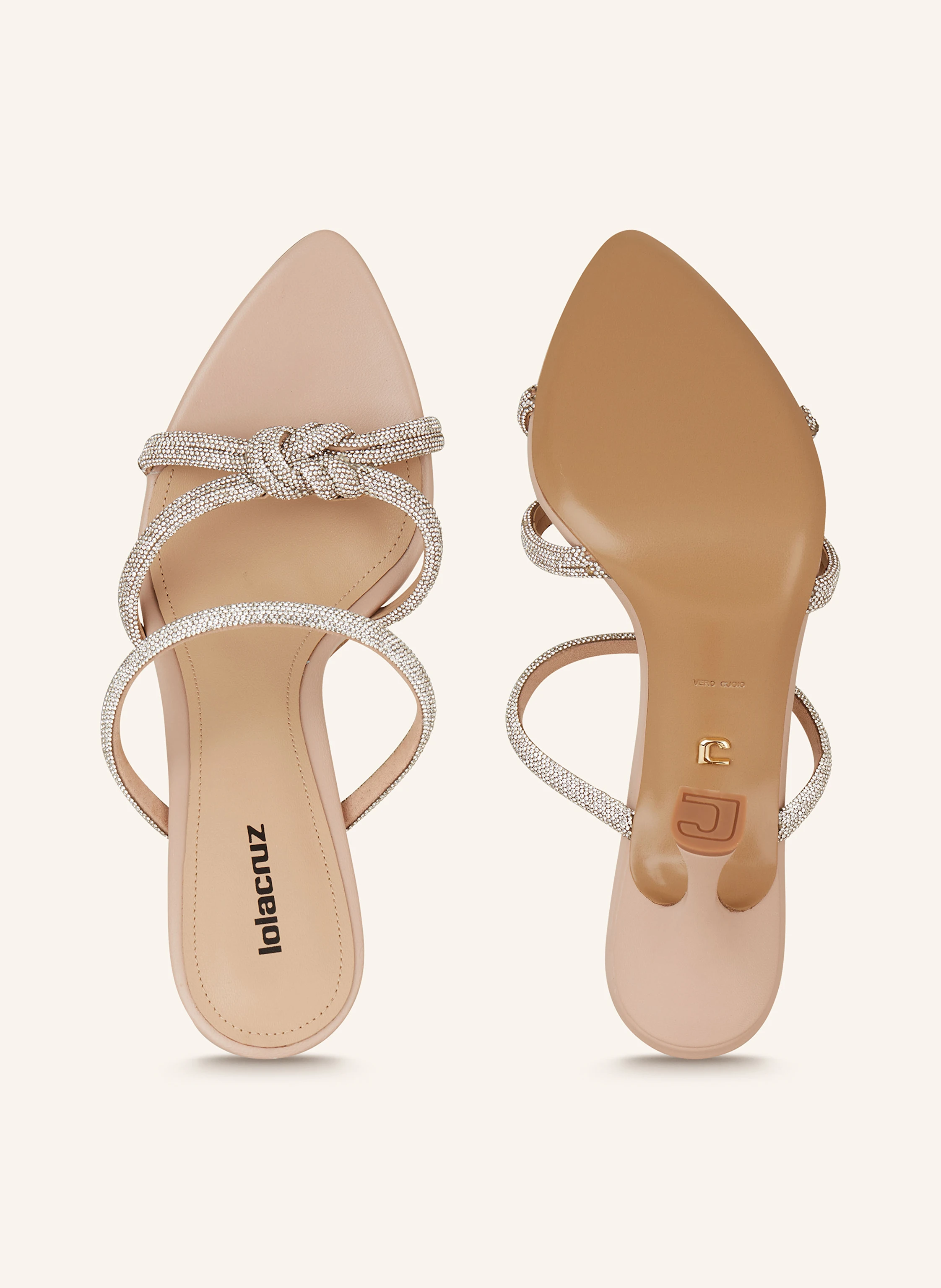 Lola Cruz Mules ALICE mit Schmucksteinen