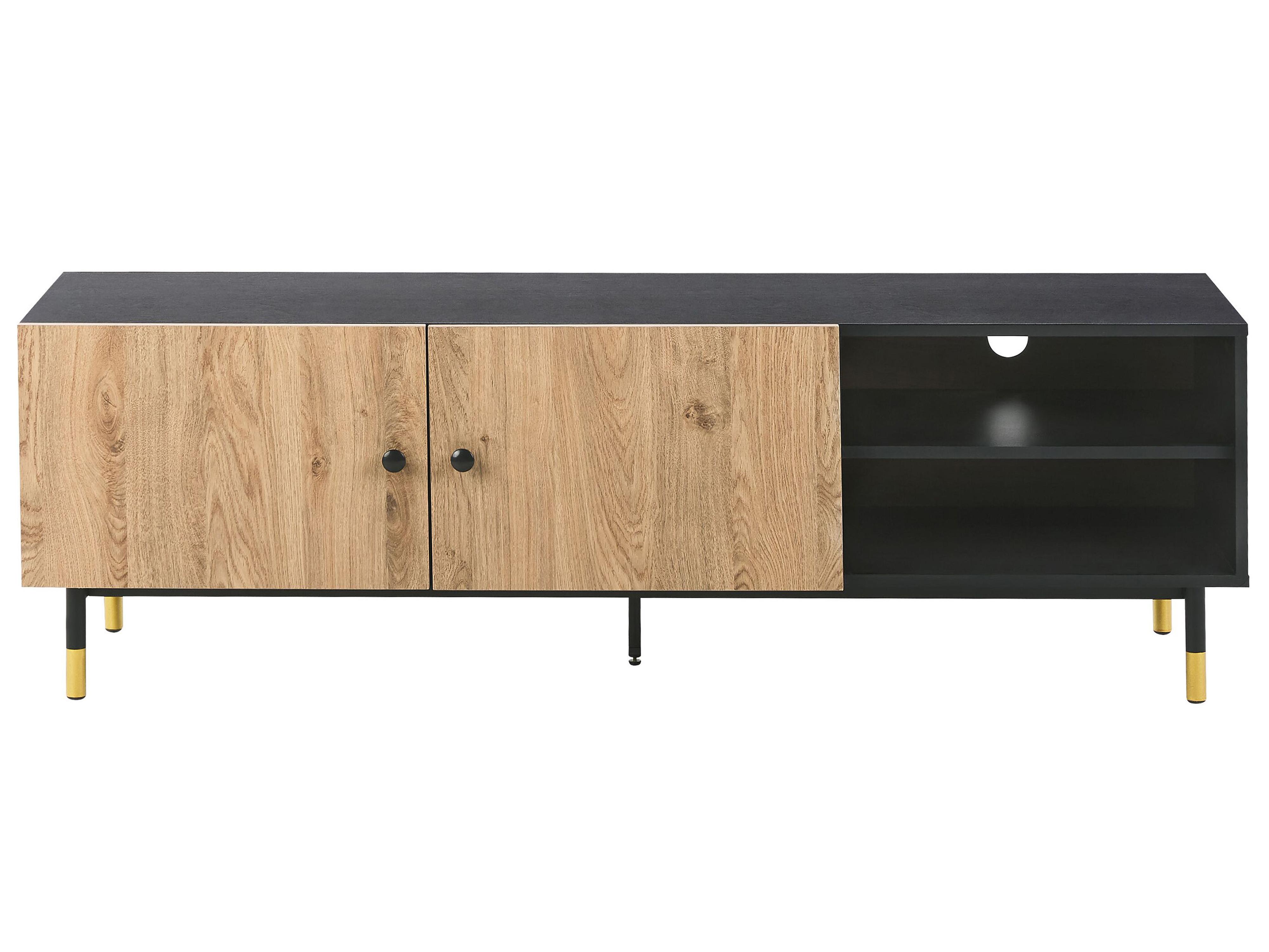 TV-meubel ABILEN Bruin/zwart