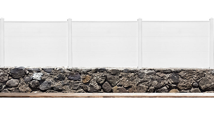 Panneau plein PVC Blanc prêt à poser, Dimension: Hauteur 90 cm x Longueur 150 cm