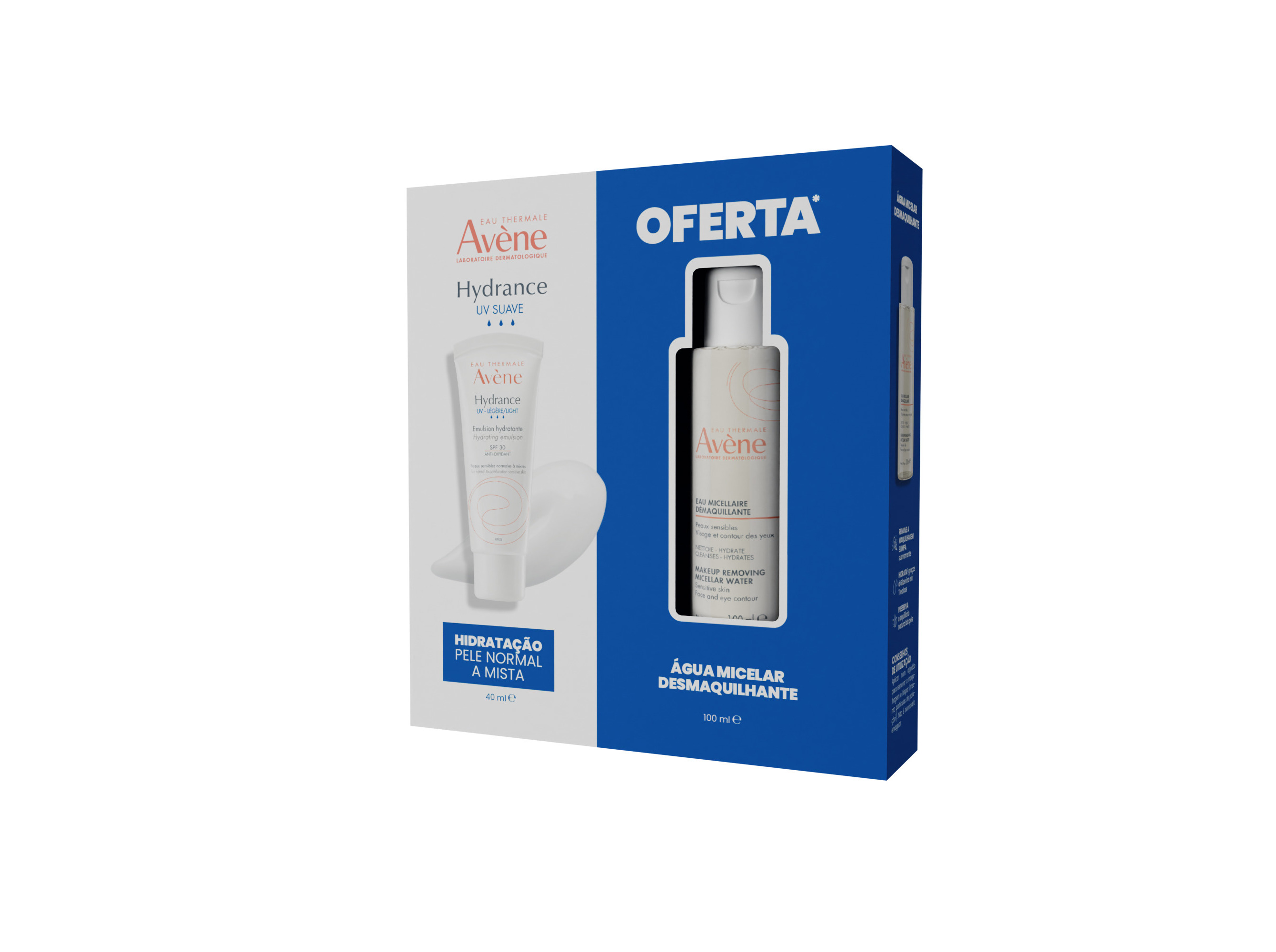 CREME AVENE HYDRANCE LIGEIRO 40ML OFERTA AGUA MICELAR 100ML