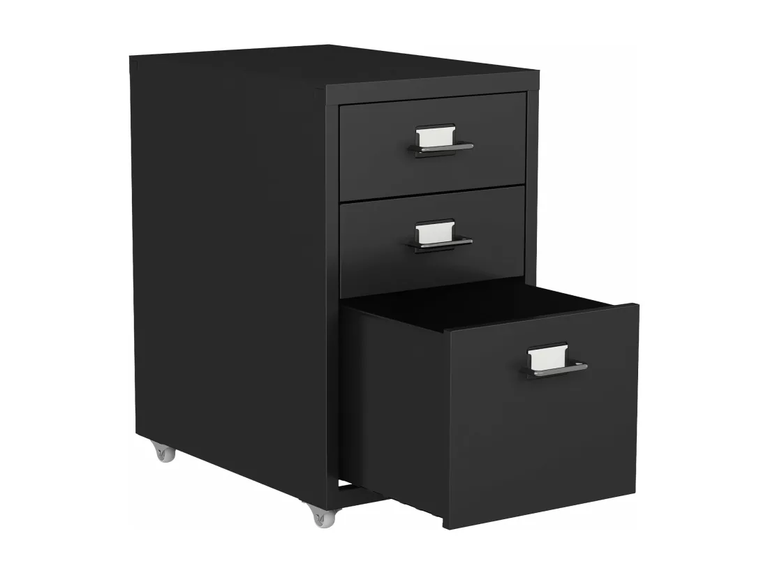 Caisson de bureau meuble noire 28 x 41 x 48 cm 03_0006333