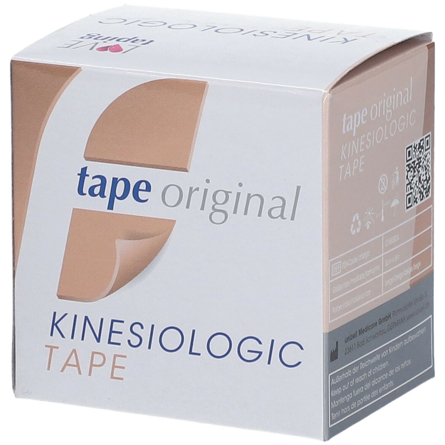 Kinesio tape original Kinesiologic Tape beige 5 cm x 5 m