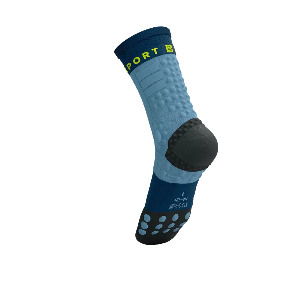 Compressport Pro Racing Winter Trail Compressiesokken Blauw/Groen