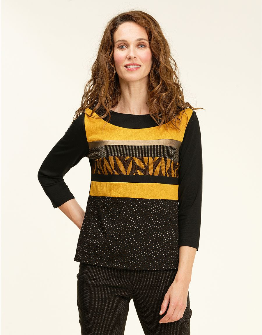 T-shirt bateau noir
