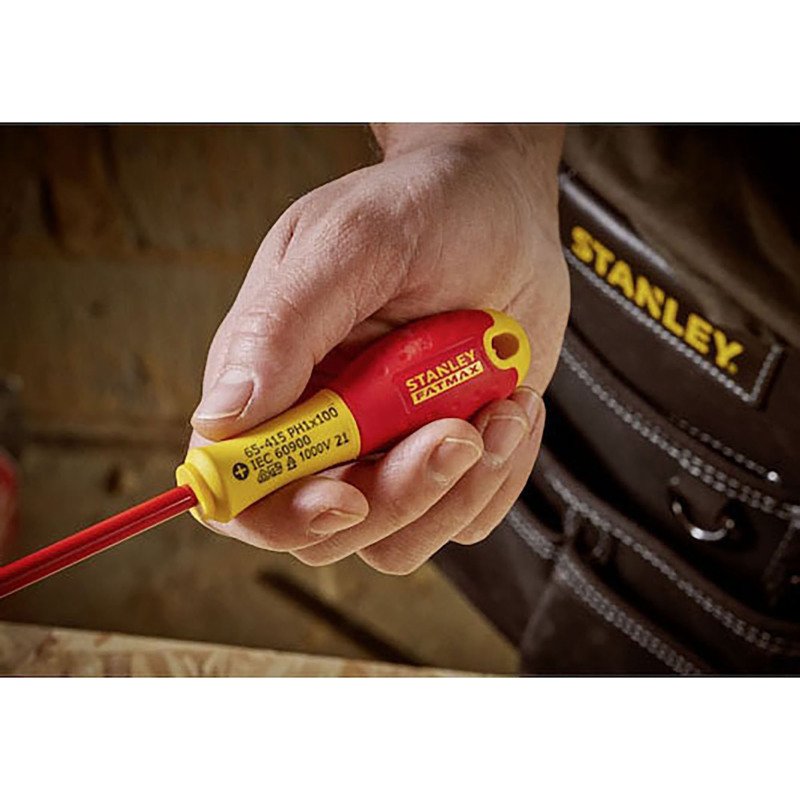 Tournevis isolés plats Phillips Stanley Fatmax + testeur, jeu de 6 pièces