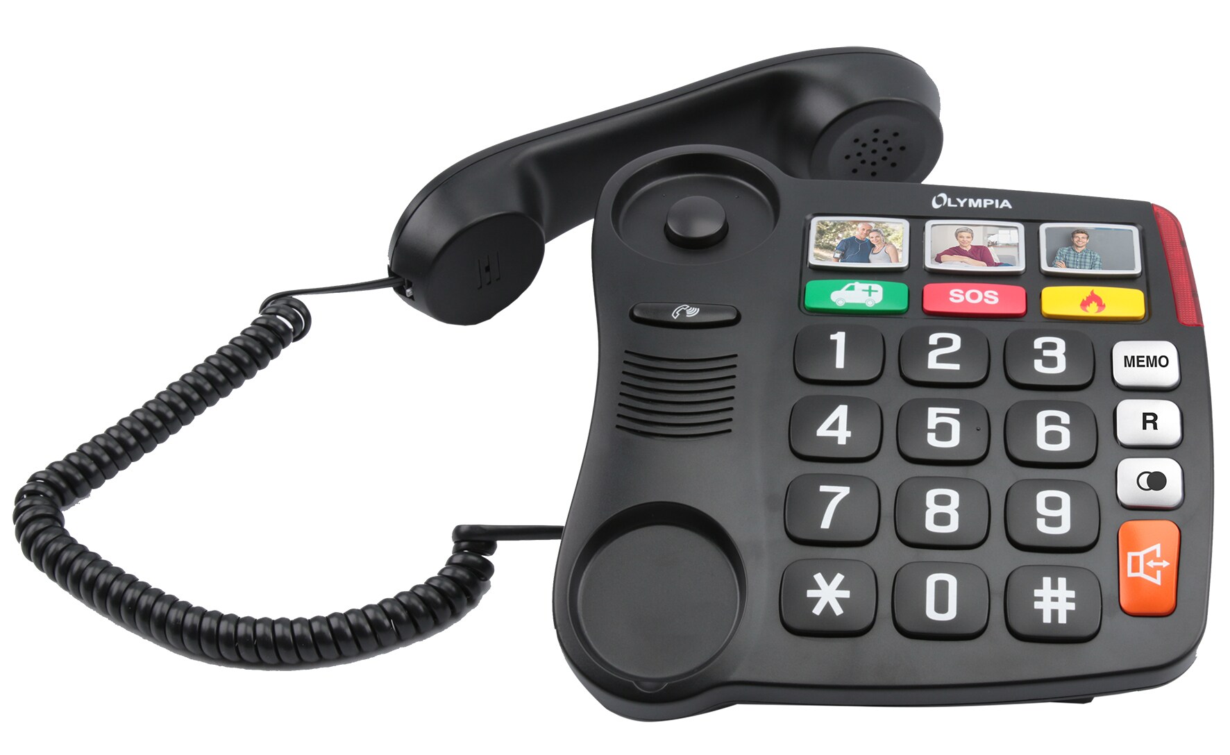 Olympia Großtastentelefon Senioren Extragroße WahltastenHörgeräte kompatibel