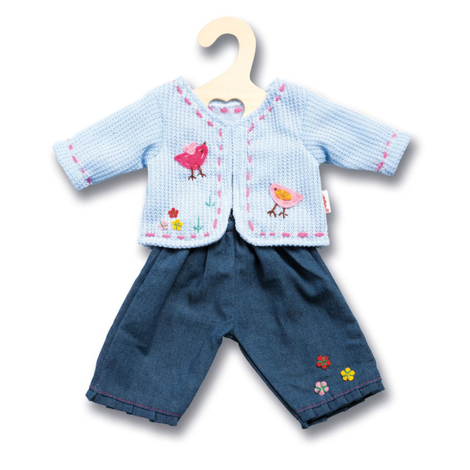 Puppenjacke mit Jeans - Größe 35 - 45 cm - 1 Stück
