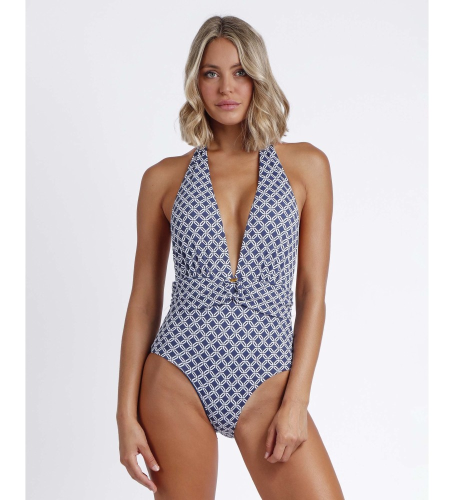 Maiô Admas Geometric Navy