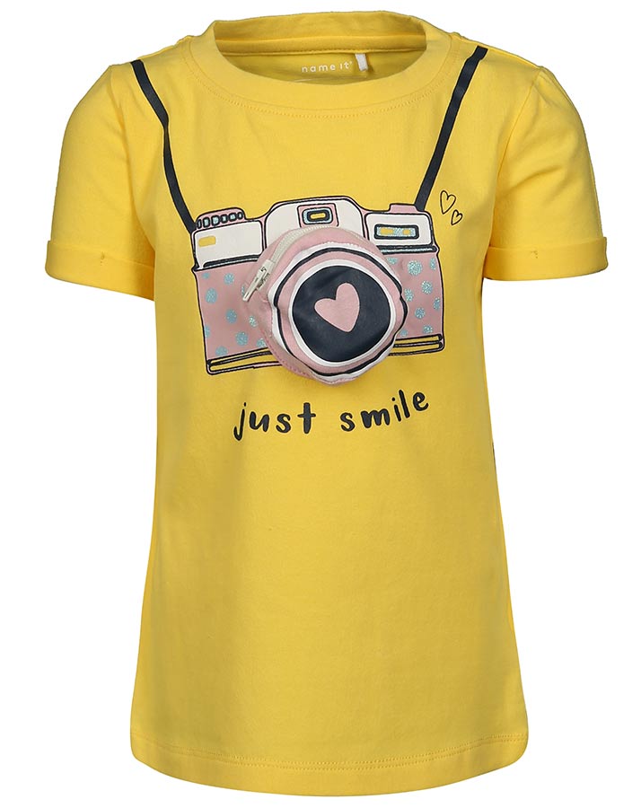 T-Shirt NMFFADINA in gelb