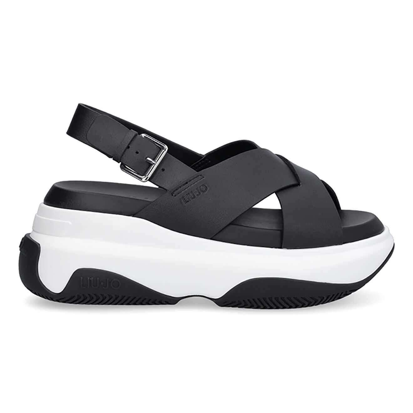 Liu-Jo Sandales plateforme June noir/blanc