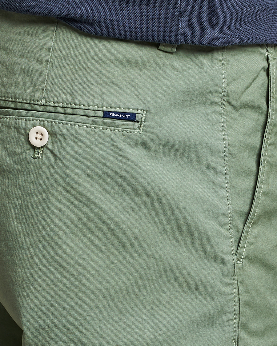 GANT Regular Sunbleached Shorts Calamata Green