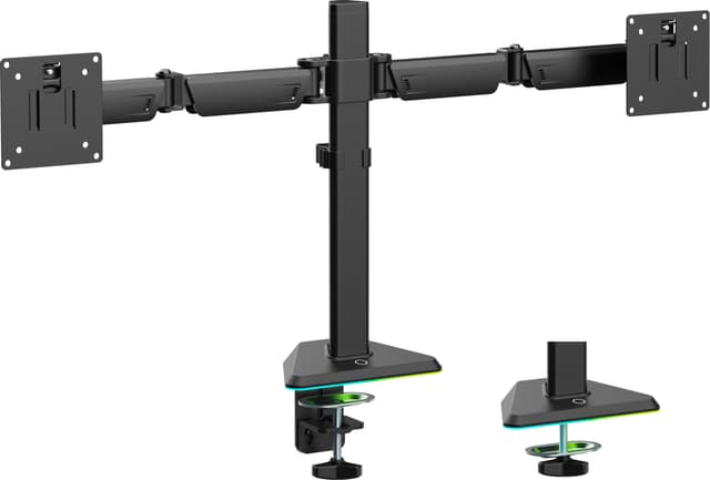 Essentials RGB Dual Articulating monitor arm (sort)