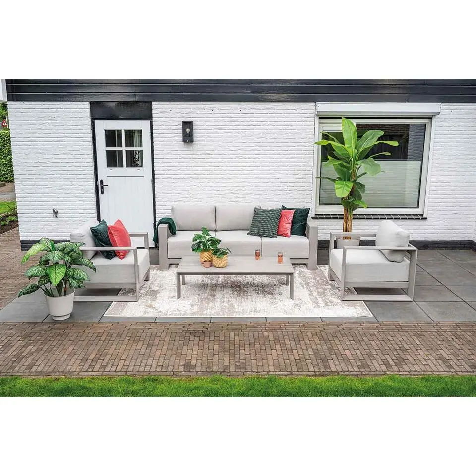 Garden Impressions Malakka loungeset 3-delig taupe