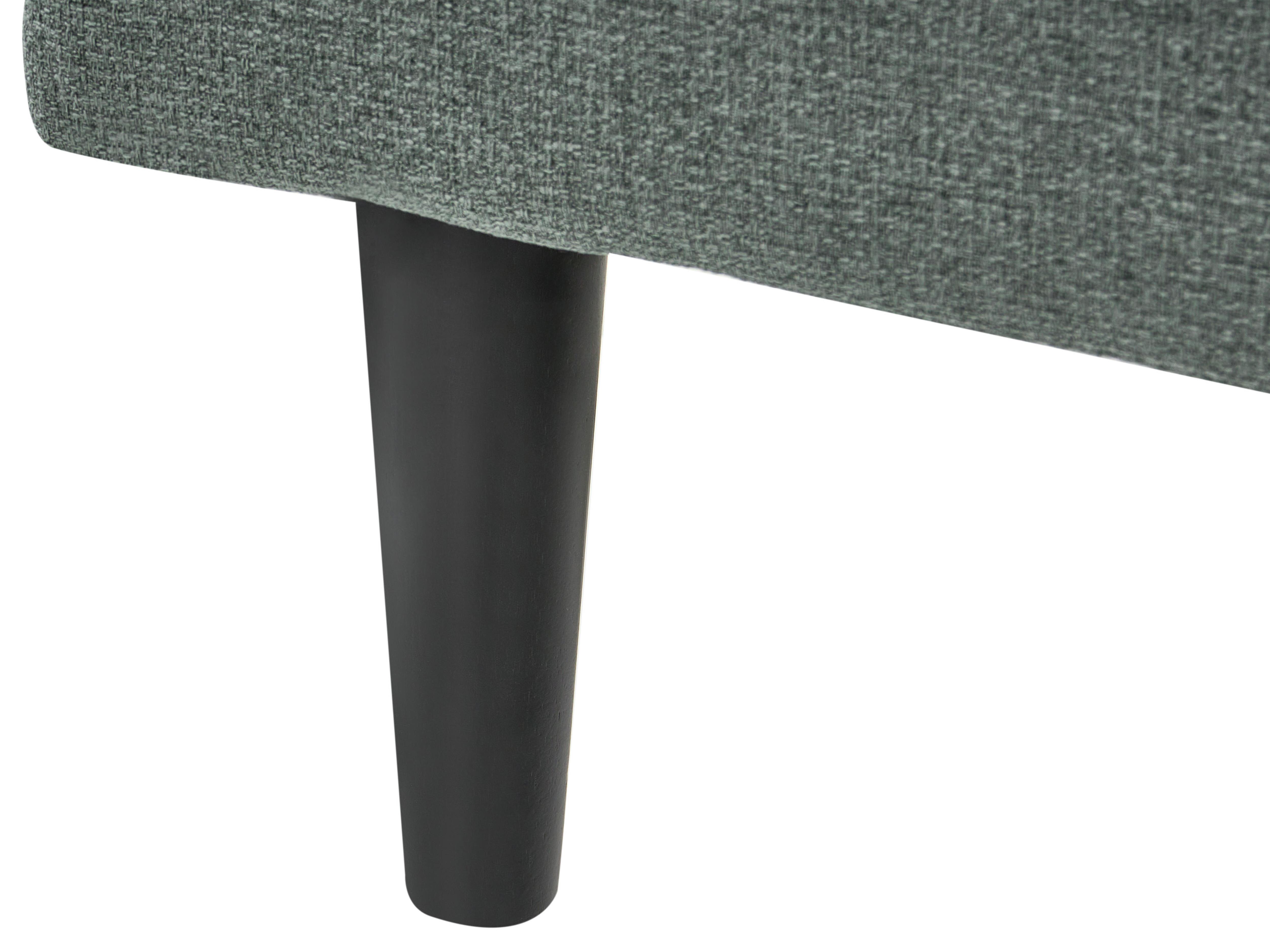 Linkszijdige chaise longue YVOIRE Stof Groen