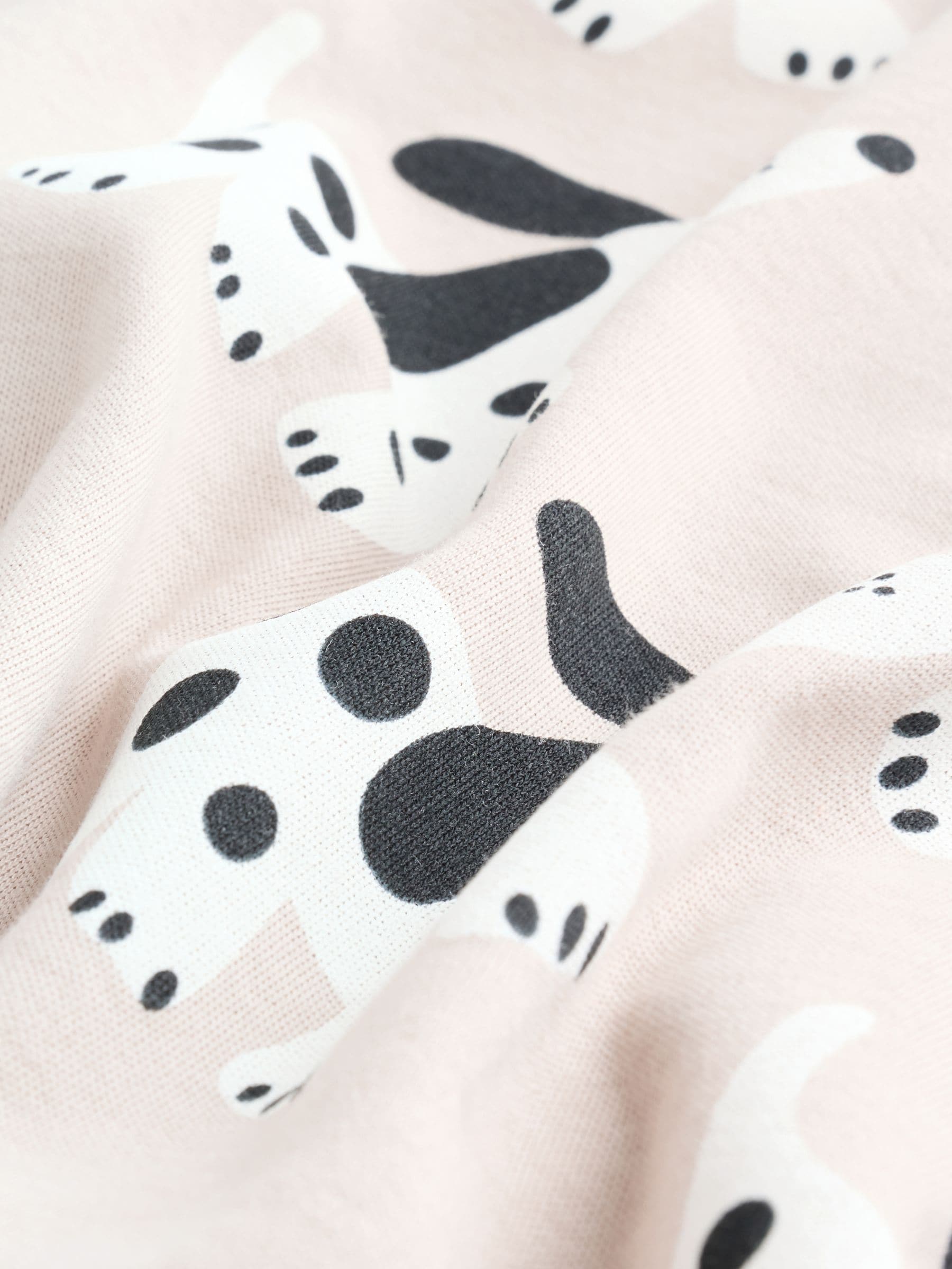 Zwart-wit met hond - Verpakking van 3 babypyjama's met tweewegrits (0-2jr)