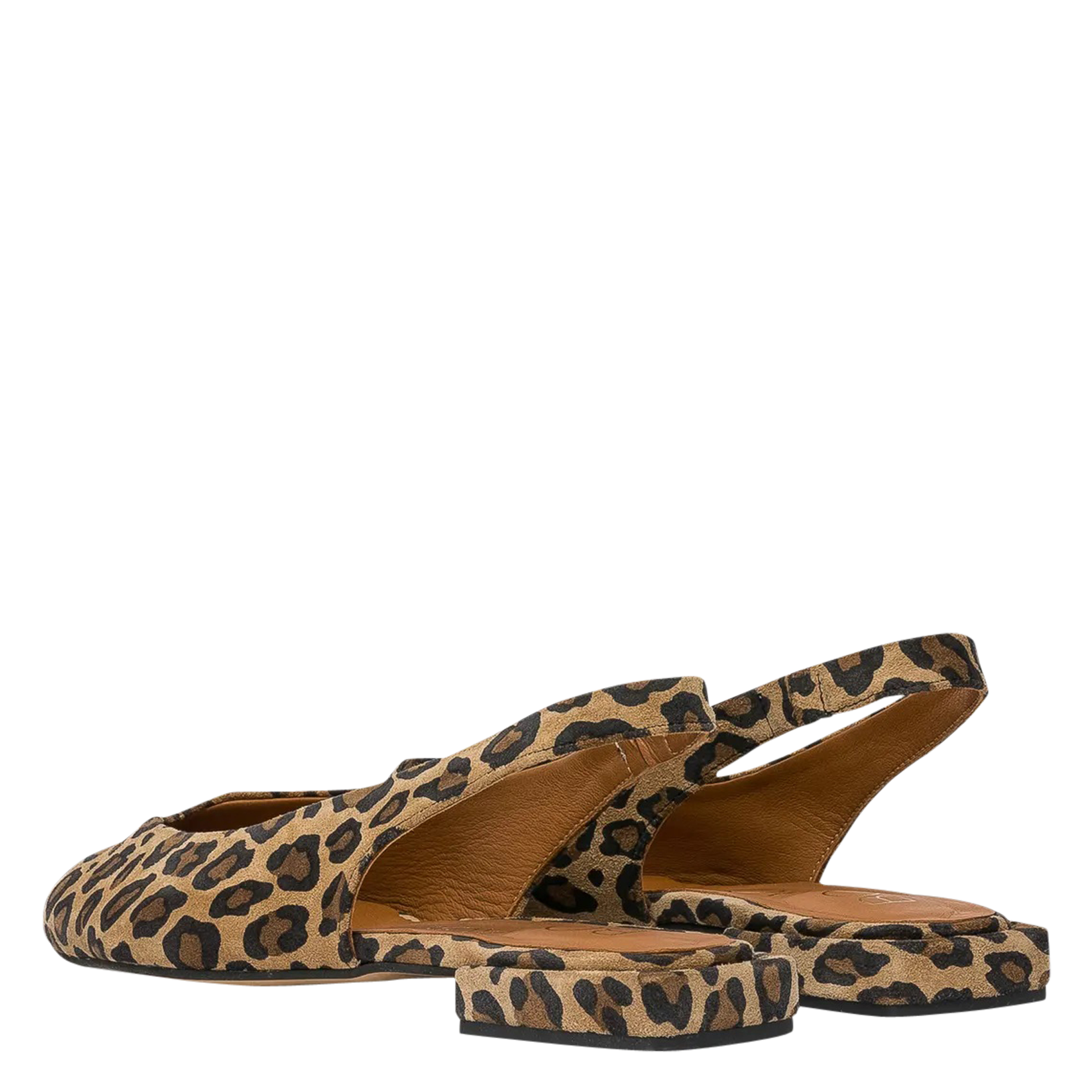 SWING - Ballerines slingback en cuir velours imprimé | Multicolore
