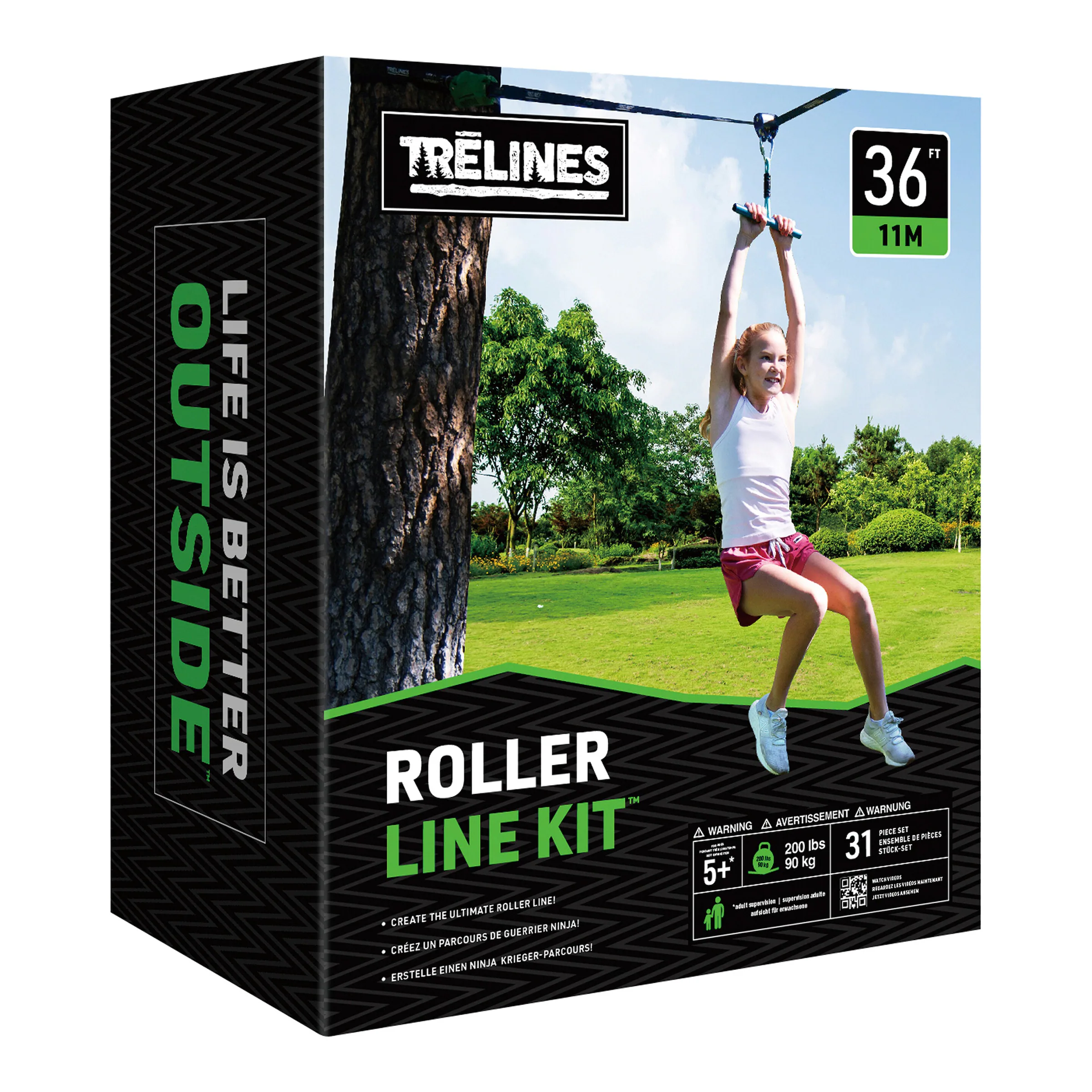 Trelines Seilrutsche 11 Meter
