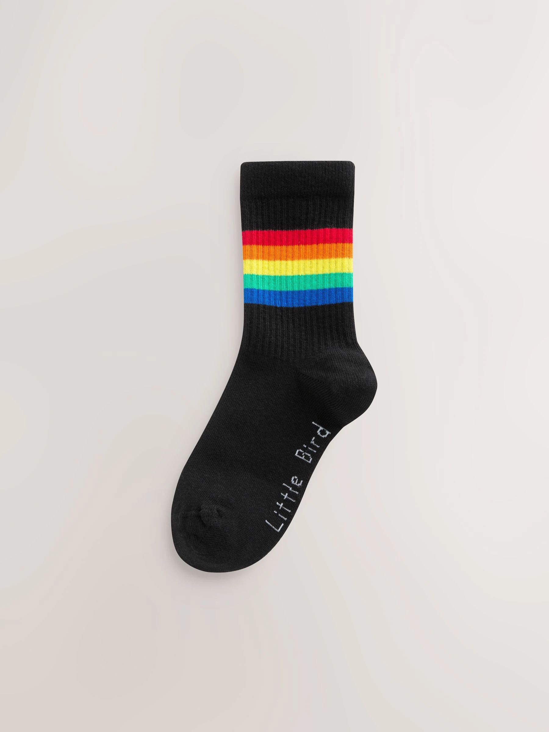 Felle regenboogkleuren - Little Bird by Jools Oliver set van 3 paar tubesokken met strepen