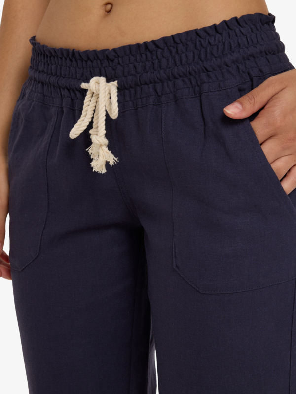 Oceanside Pantalon évasé Bleu Femme