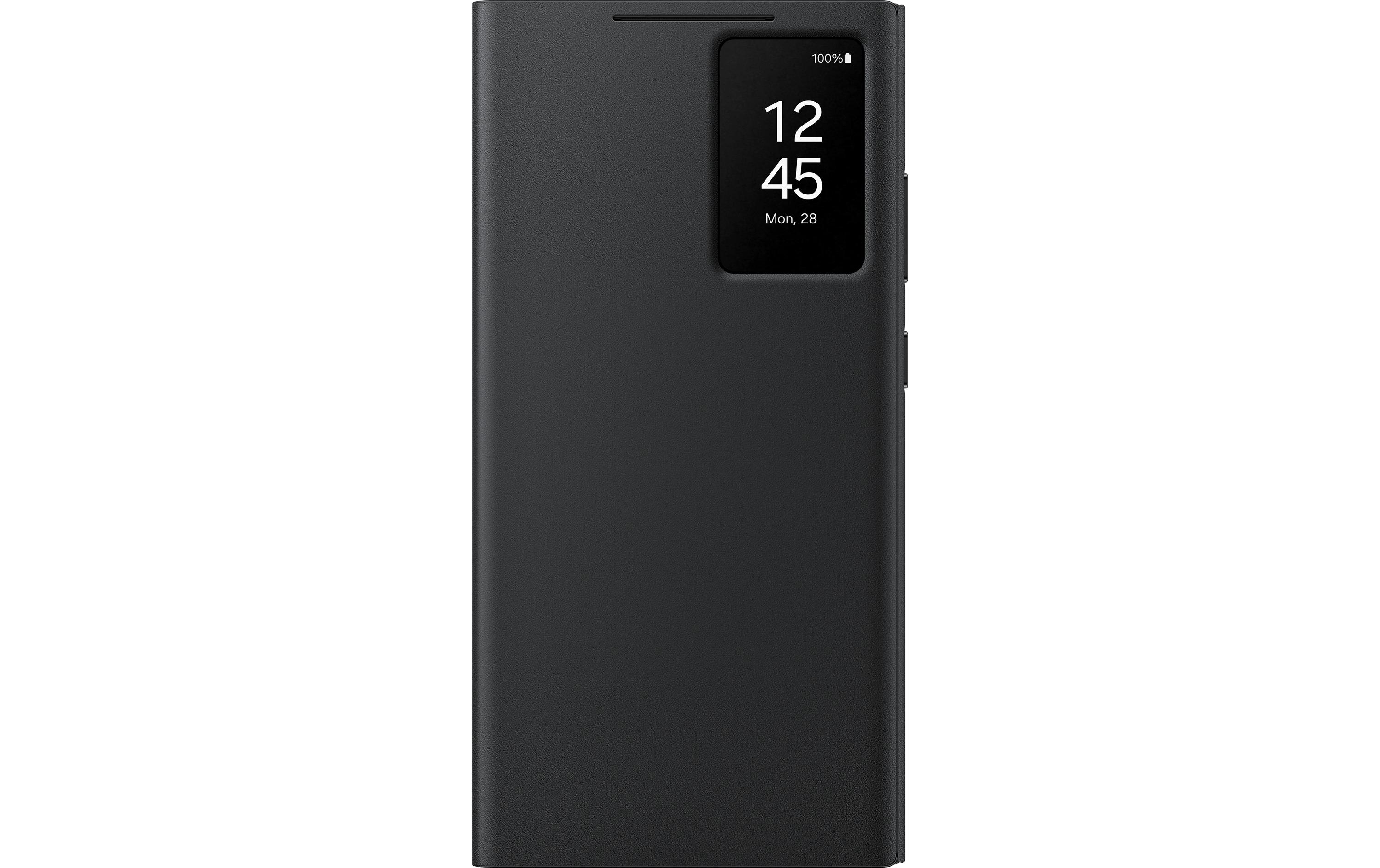 Book Cover Smart View Galaxy S24 Ultra SchwarzSchutzhülle mit Touch-Interface für das Samsung Galaxy S24 Ultra