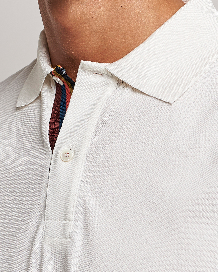 Paul Smith Placket Stripe Polo White