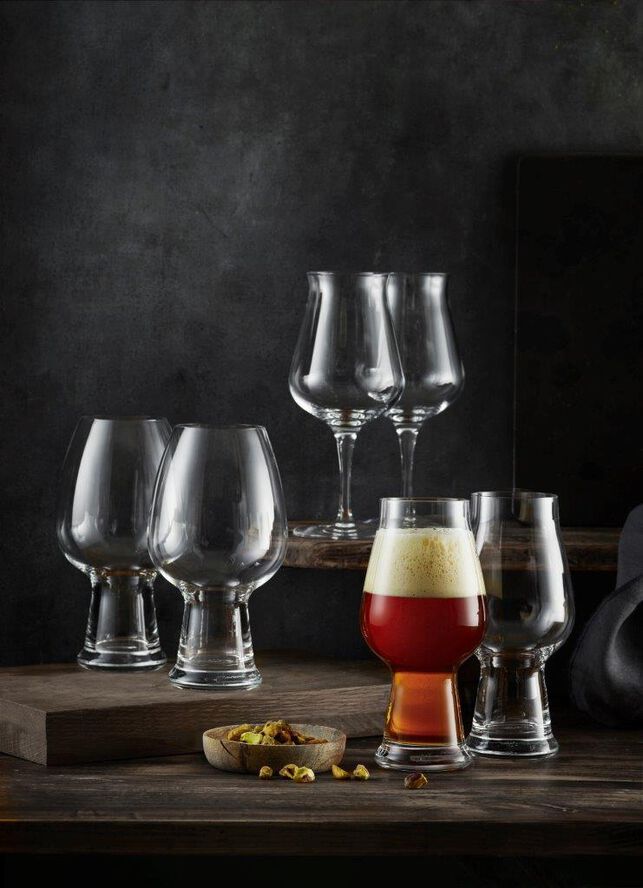 Luigi Bormioli Birrateque ølglas-sæt 6 stk. Transparent