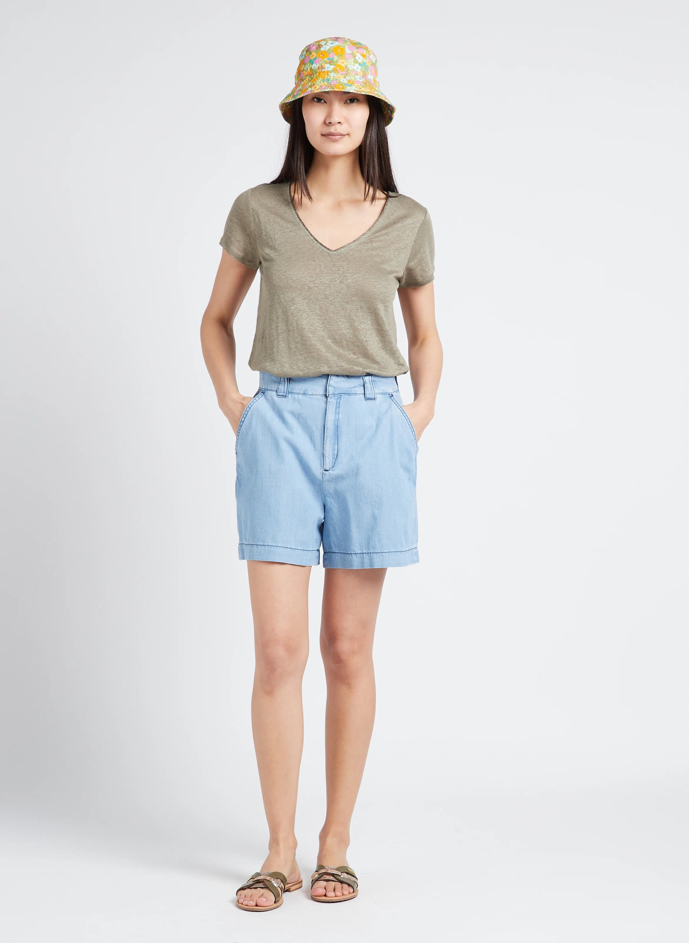 HAMSUKO - Mules en cuir| Blanc
