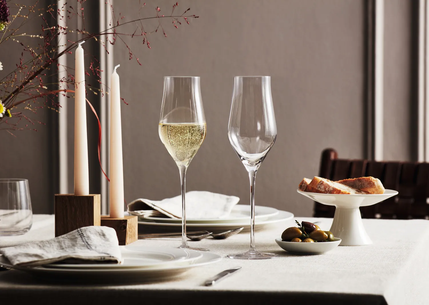 Leonardo BRUNELLI Champagneglas - 2 stk.