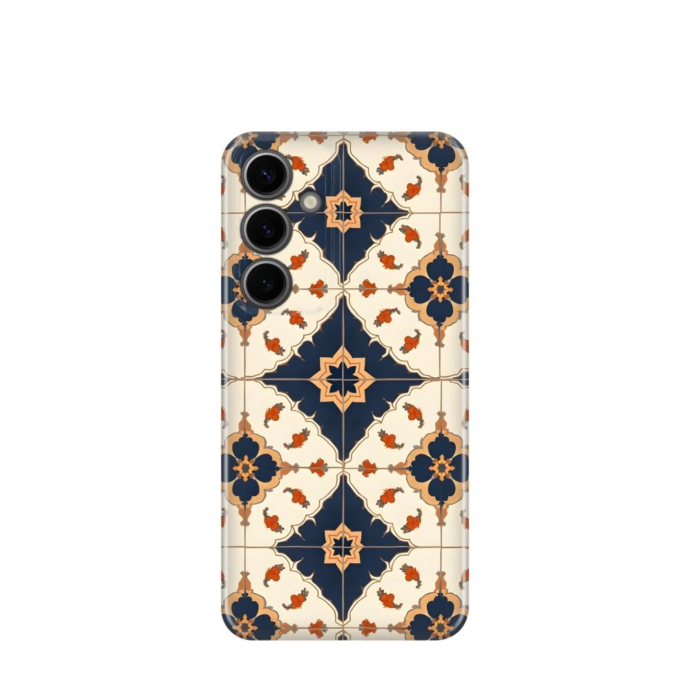 Samsung Galaxy S24 Plus Kunststoff Hülle Majolika-Karawanentraum - Beige