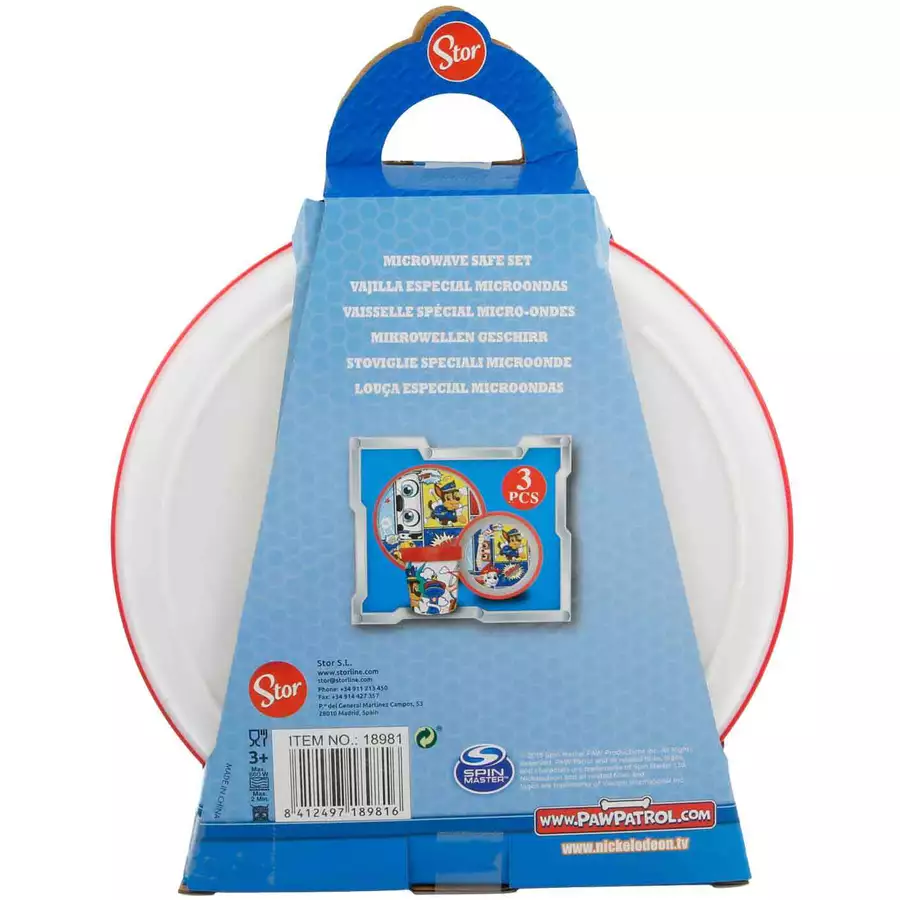 Stor Kindergeschirr Paw Patrol 3er Set bunt
