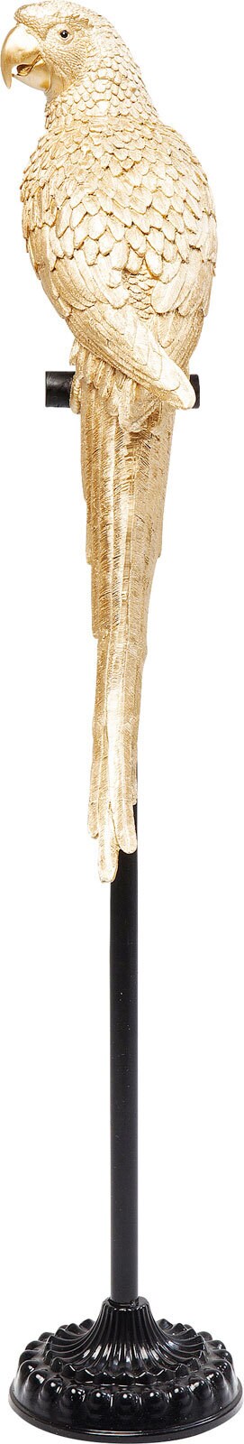 KARE DESIGN Dekofigur PARROT 116 cm Kunststoff goldfarbig