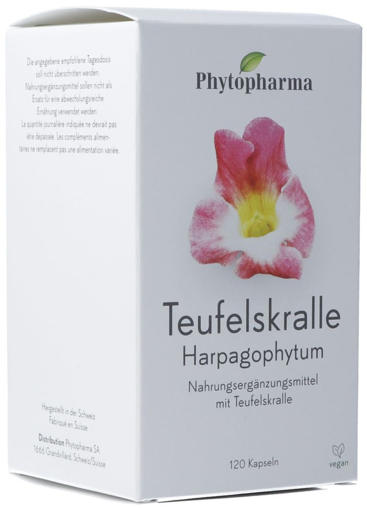 PHYTOPHARMA Teufelskralle Harpagophytum Kaps Ds 120 Stk