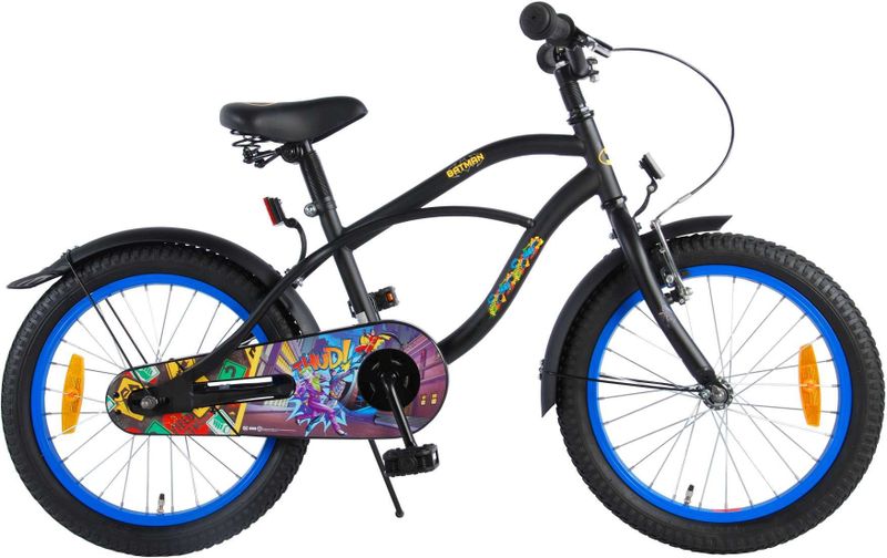 Batman - Kinderfiets - Zwart - 18 Inch - Stevig Frame