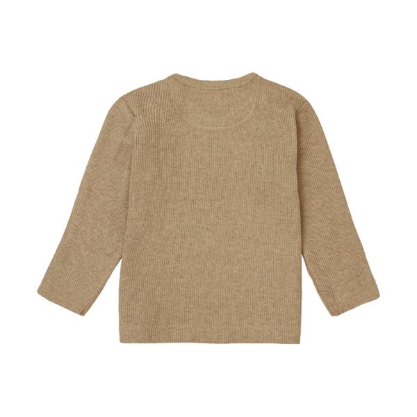 Noppies Rib Natal T-shirt Lange Mouwen Oatmeal Mt. 44