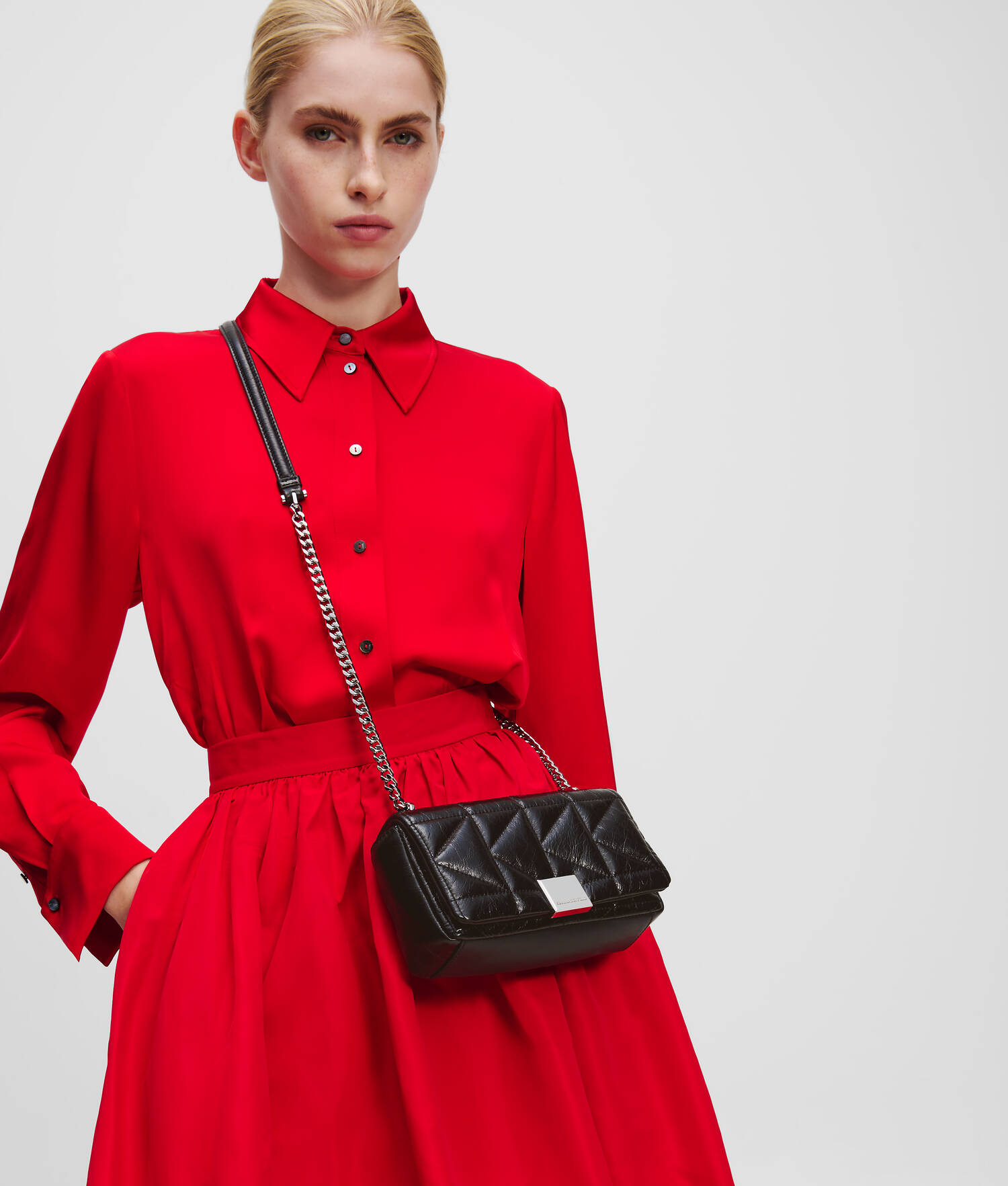 PETIT SAC BANDOULIÈRE BRILLANT K/KUILT - Noir
