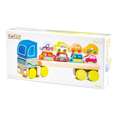 Cubika Holzspielzeug «LKW mit Autos» LM-12