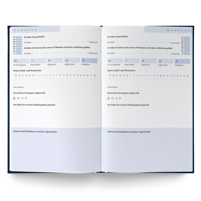Schlaftagebuch Eine gute Nacht
