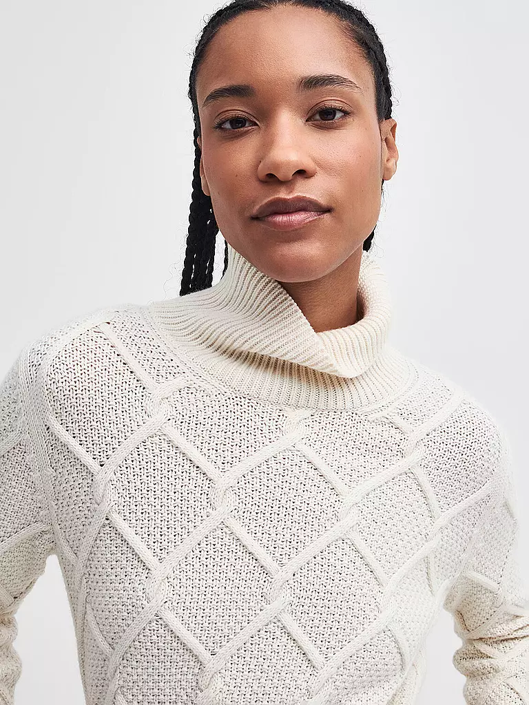 BARBOUR Rollkragenpullover BURNE  creme